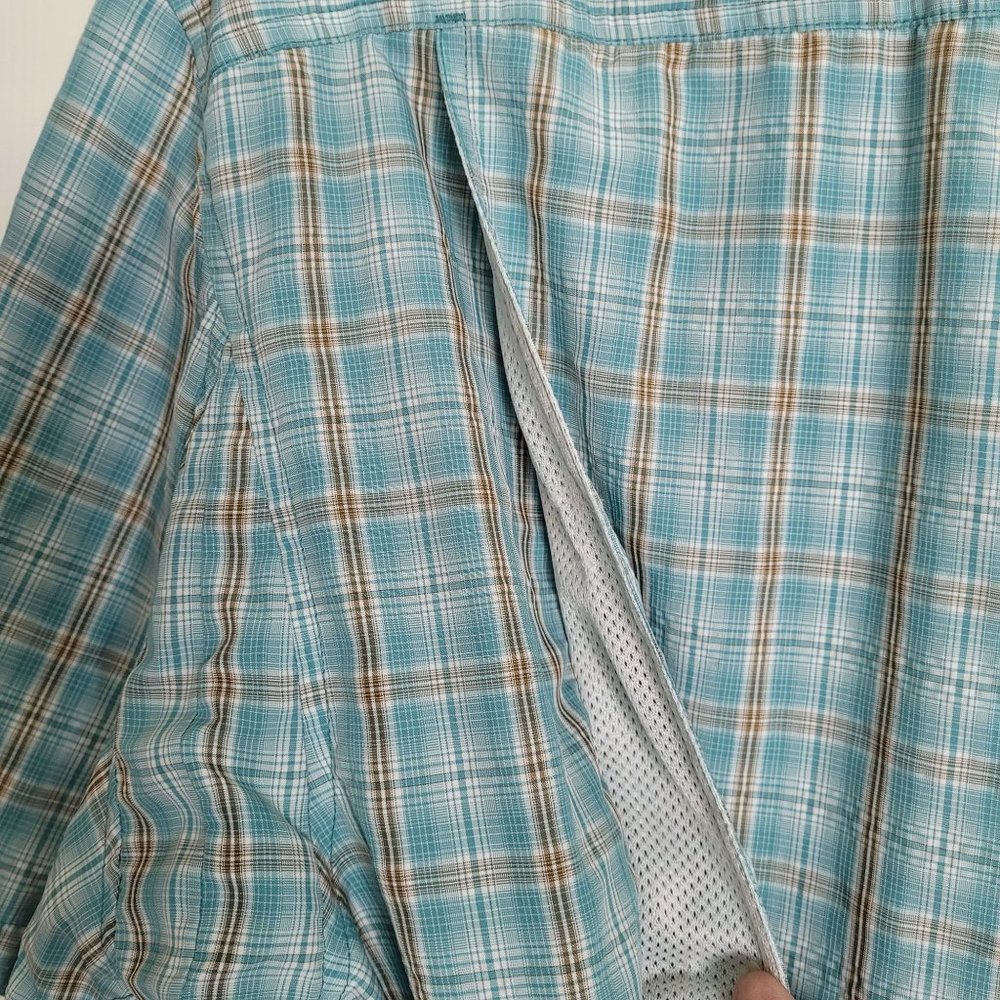 Duluth Trading Co. Multi Color Button Up Short Sleeve Shirt Men's M - Picture 7 of 9